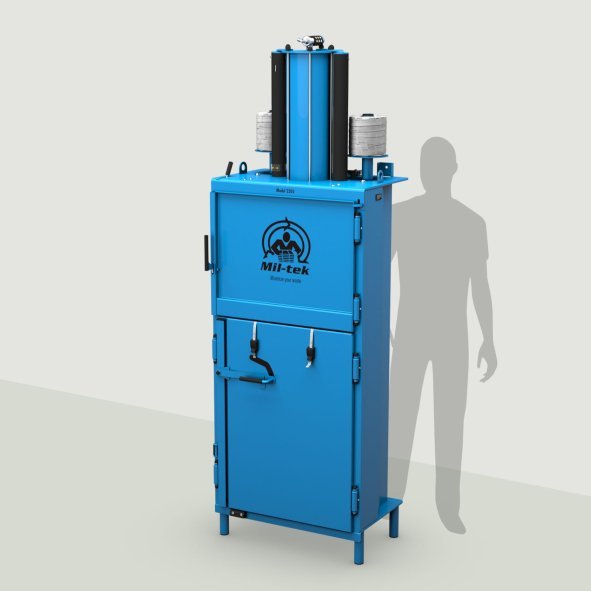 Kleinere pneumatische Ballenpresse, älteres Modell