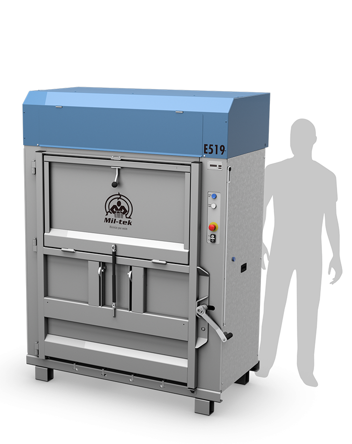 Elektrische Ballenpresse für Karton und Kunststoff E519