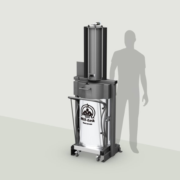 Kleiner Kompaktor für Restmüll